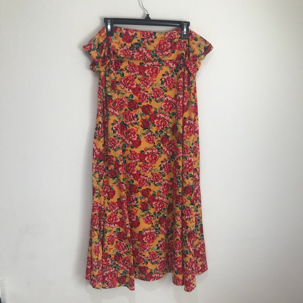 LulaRoe Floral Maxi Skirt